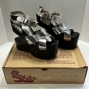 Vintage 1970's Sabots by Stan Kimel Sandals Size 6 NIB RARE HTF